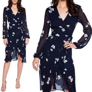 NWT Bardot - Poppy Faux Wrap Long Sleeve Dress